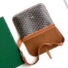 GOYARD Goyardine Coursier Messenger Bag black brown