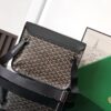 GOYARD Goyardine Coursier Messenger Bag Gray