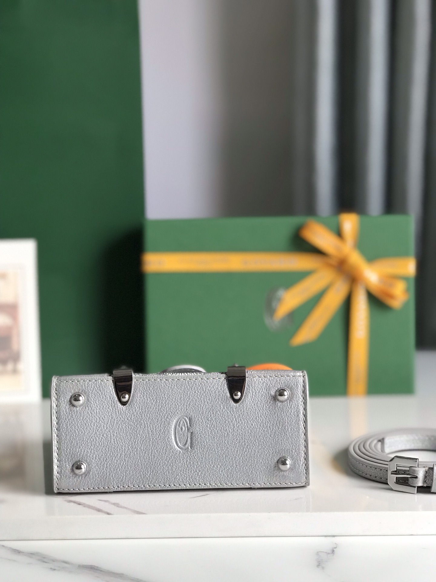 Silver Goyard Sac Saigon Mini Structure