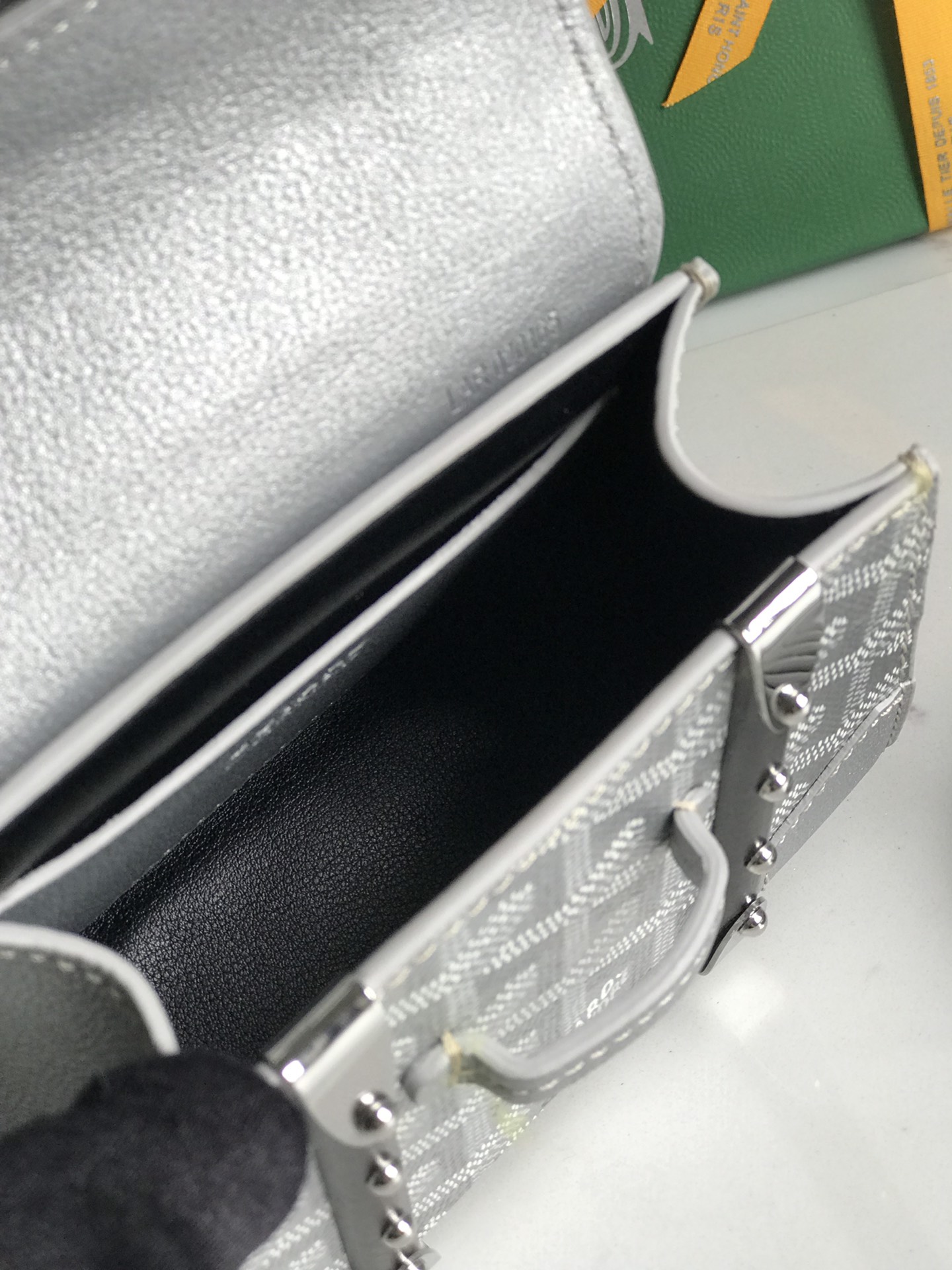 Silver Goyard Sac Saigon Mini Structure