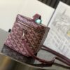 Goyard Goyardine Muse Vanity w/ Strap - Burgundy Handle Bags, Handbags