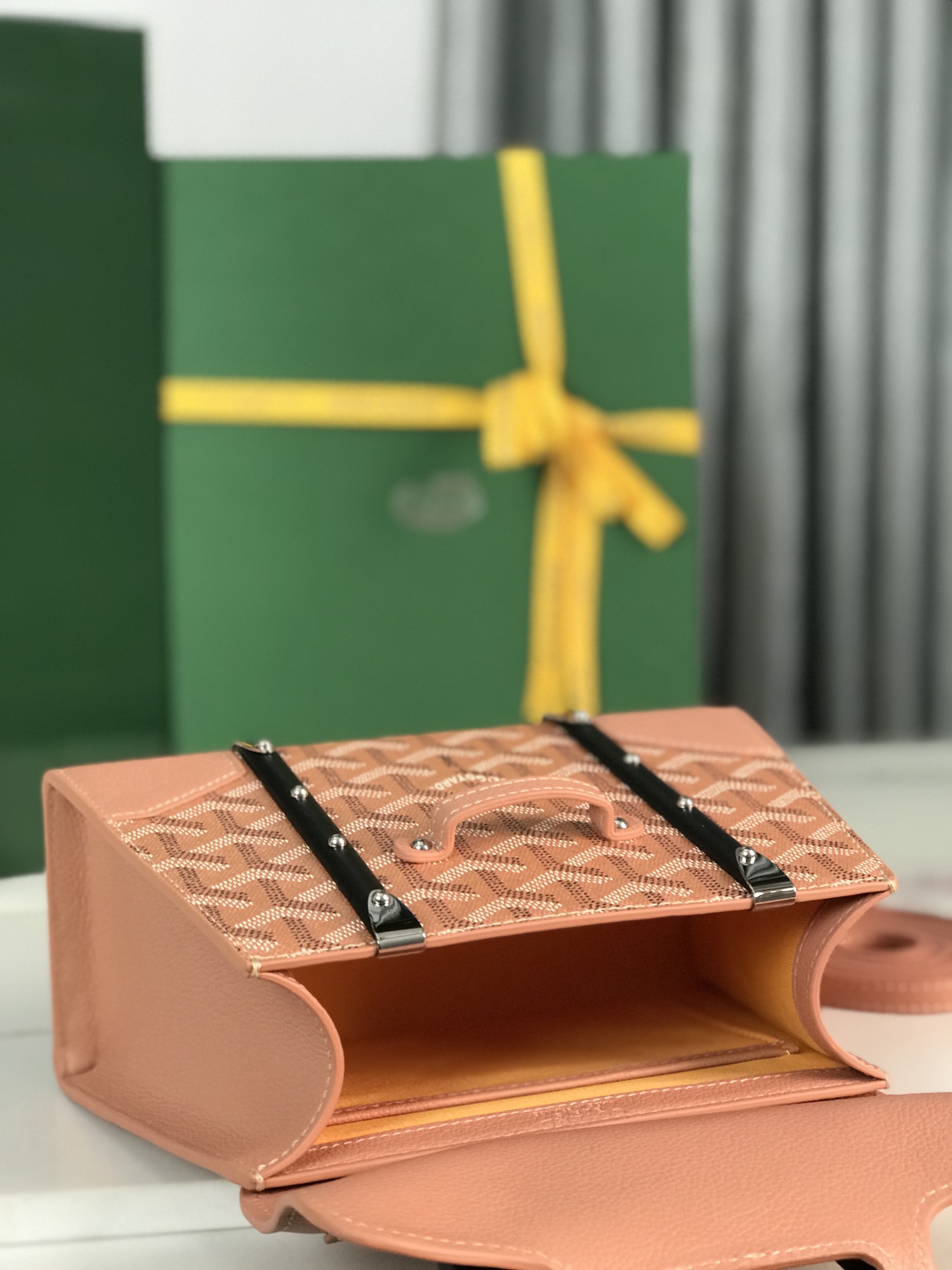 Goyard pink Goyardine Canvas And Chevroches ...