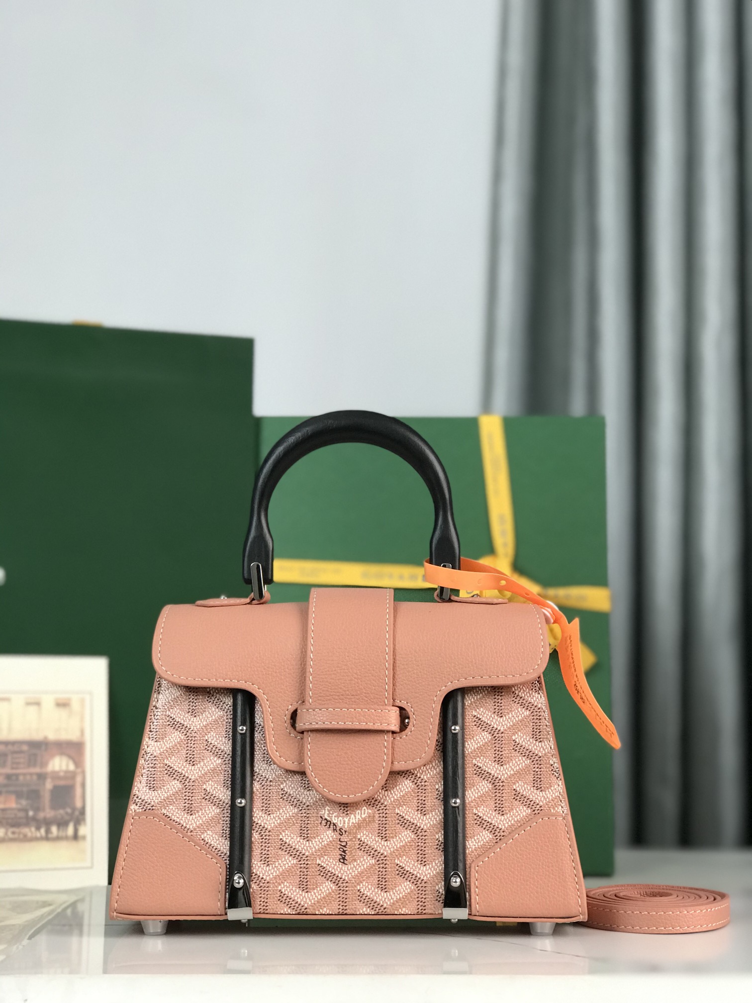 Goyard pink Goyardine Canvas And Chevroches …