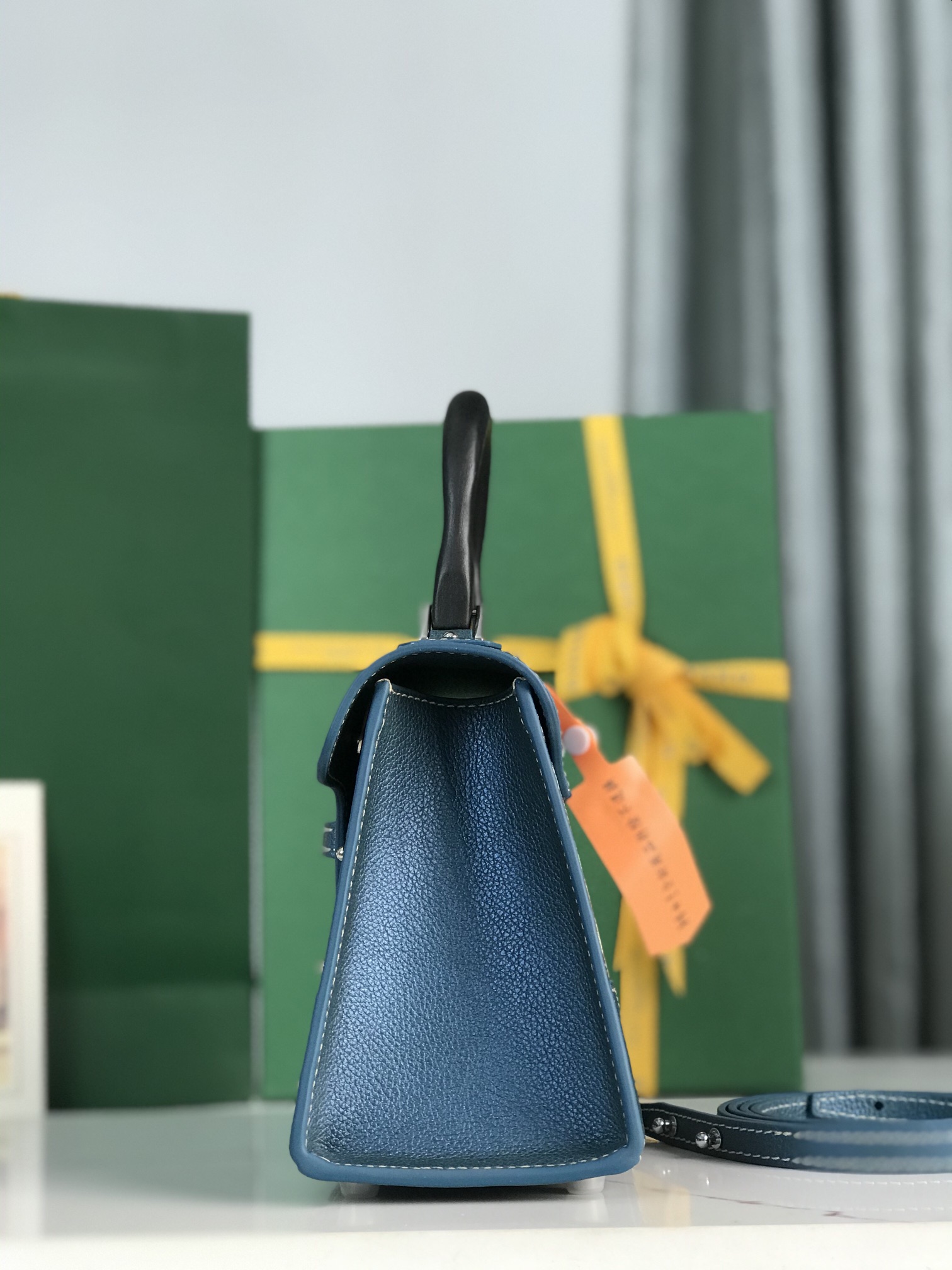 Goyard blue Goyardine Canvas And Chevroches ...