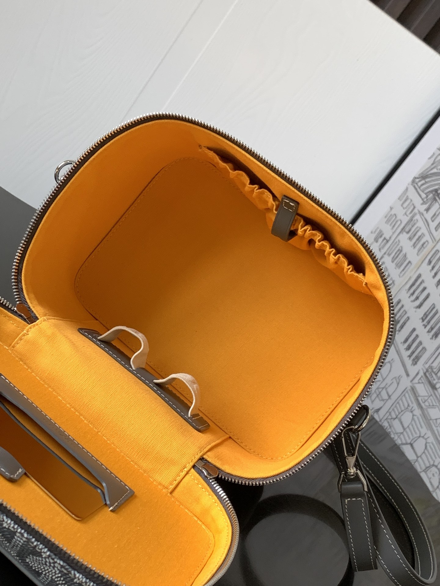 Goyard Grey Goyardine Muse Vanity PM Case