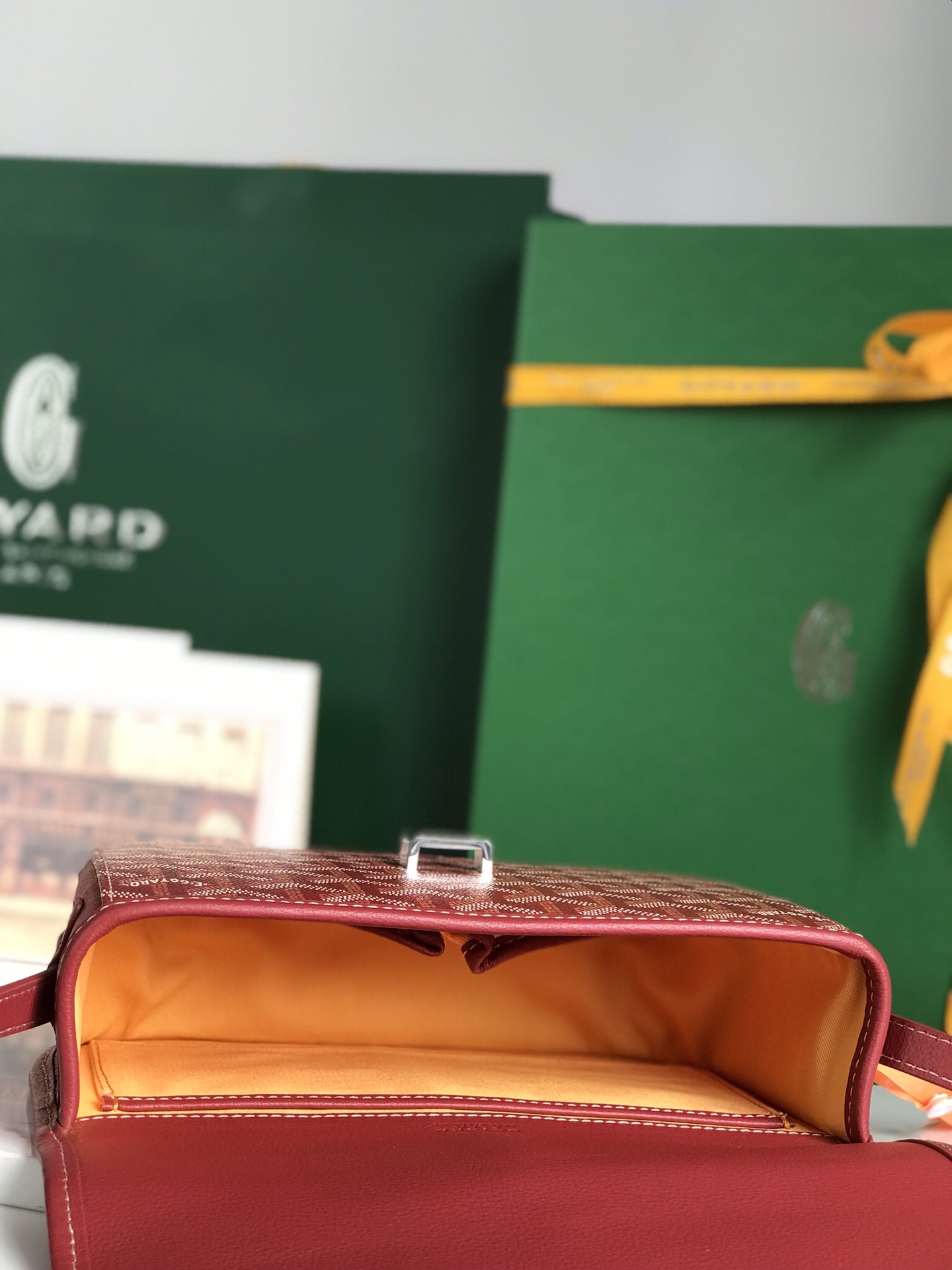 GOYARD Goyardine Belvedere II PM Messenger Bag red