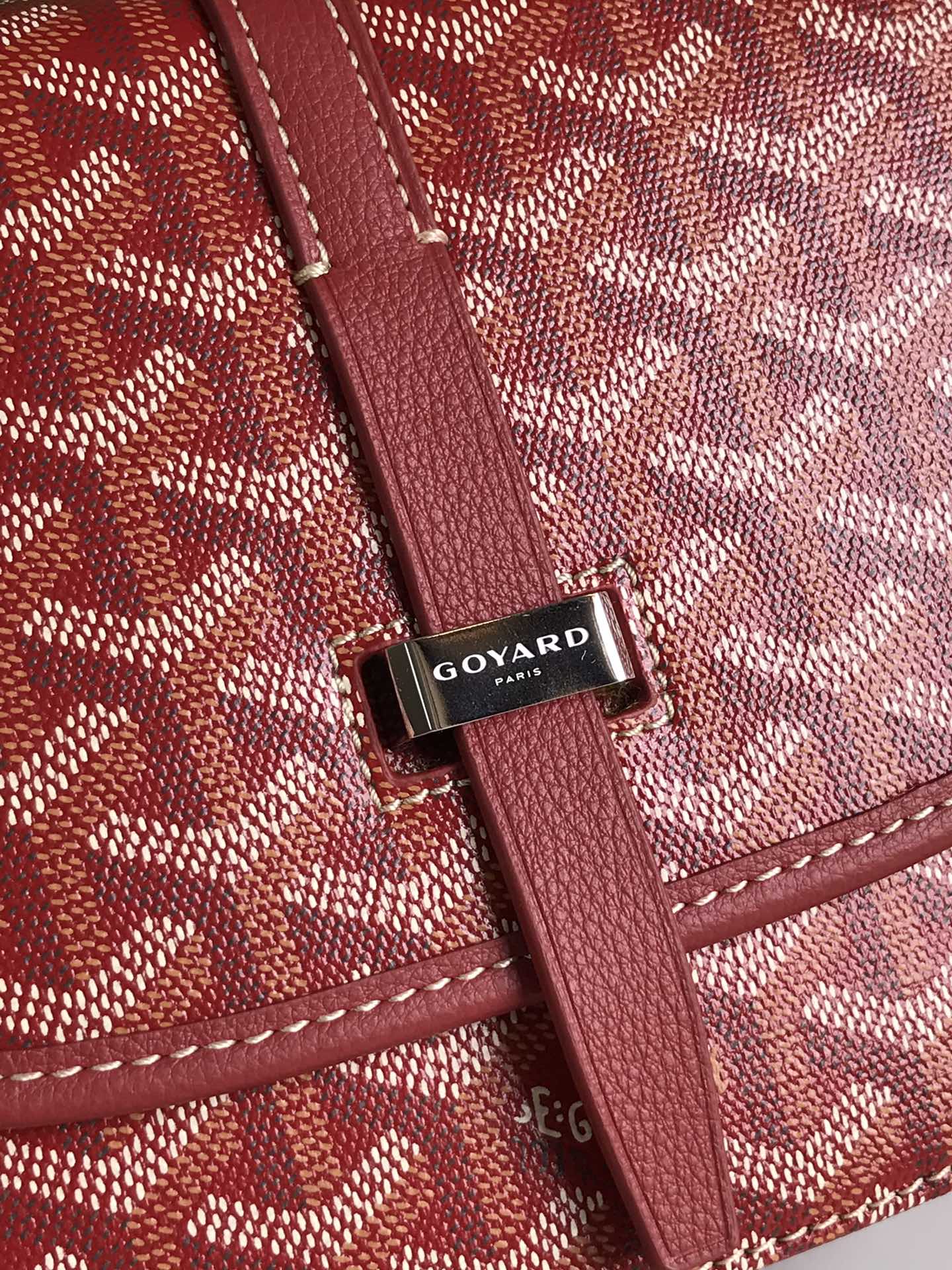 GOYARD Goyardine Belvedere II PM Messenger Bag red