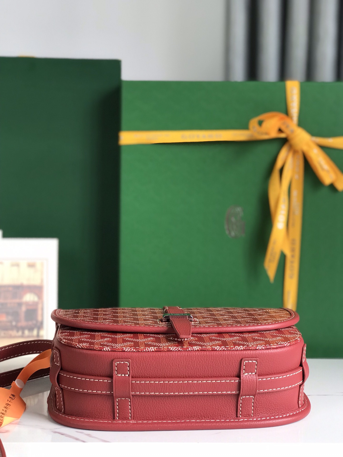 GOYARD Goyardine Belvedere II PM Messenger Bag red