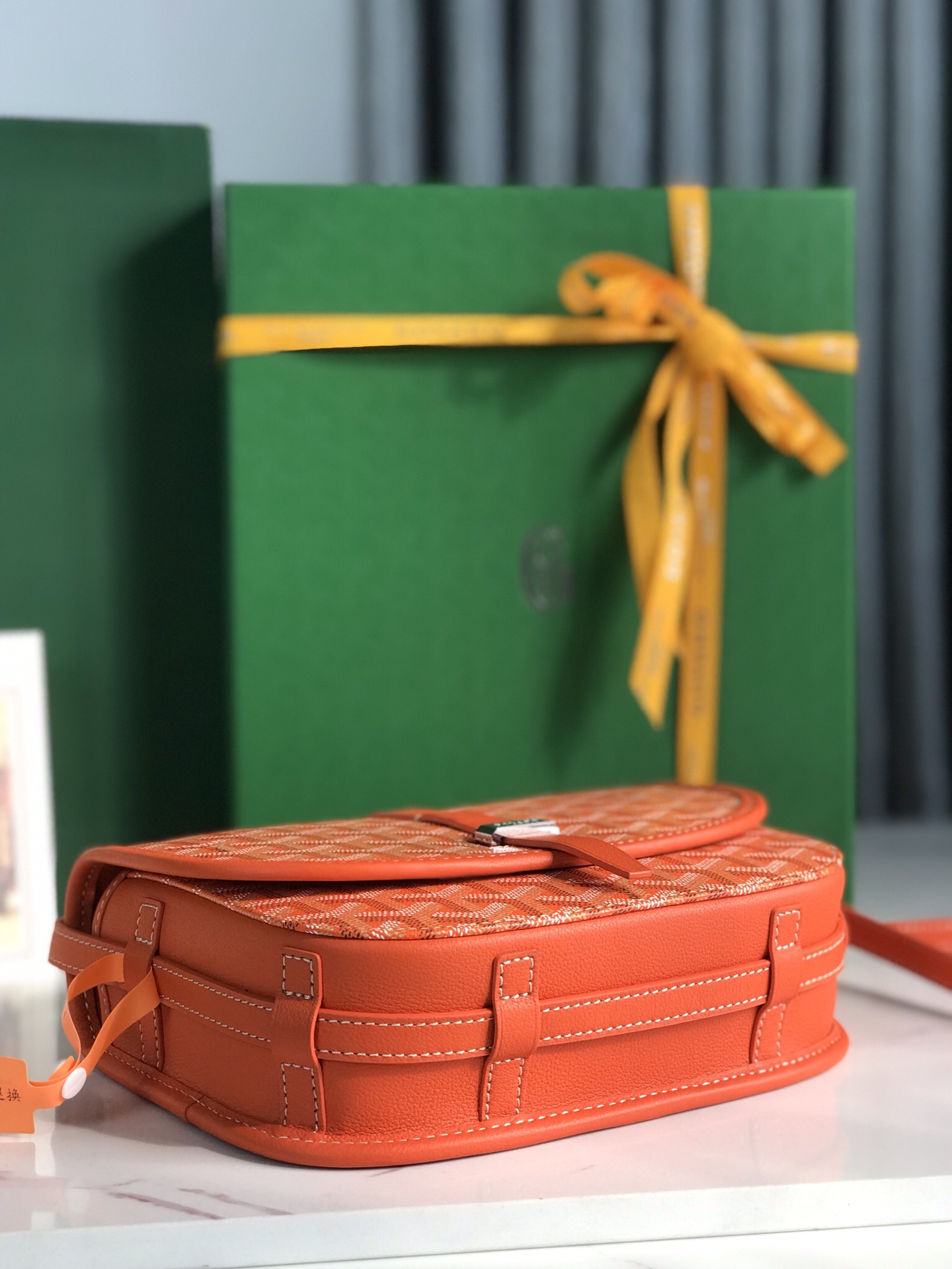 GOYARD Goyardine Belvedere II PM Messenger Bag orange