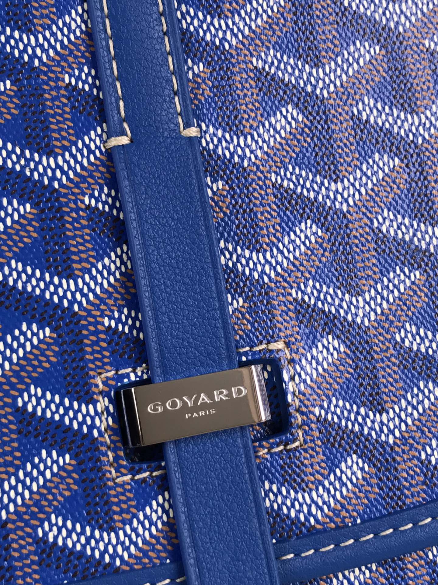 GOYARD Goyardine Belvedere II PM Messenger Bag Blue