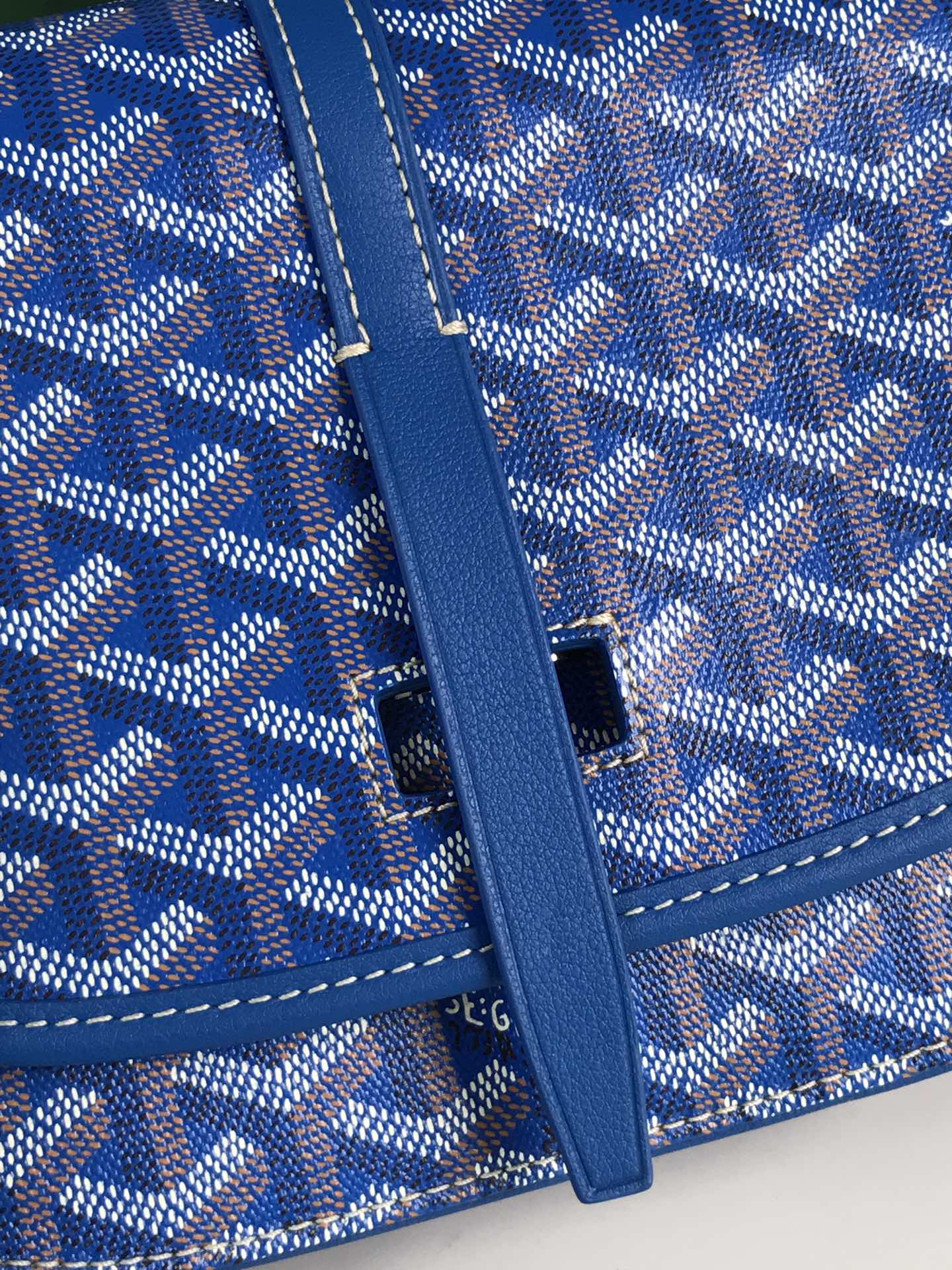 GOYARD Goyardine Belvedere II PM Messenger Bag Blue