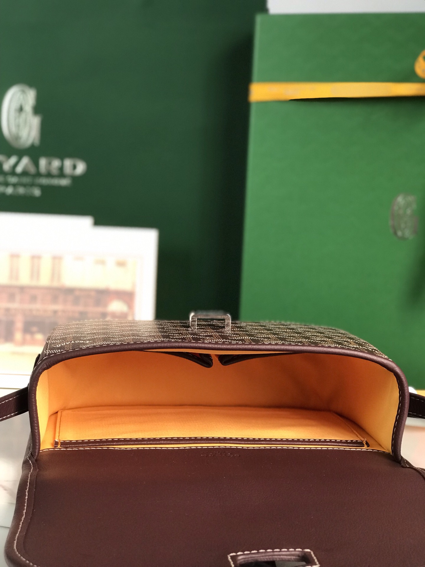 GOYARD Goyardine Belvedere II PM Messenger Bag brown