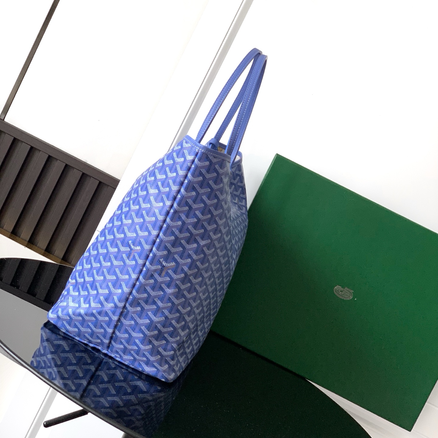 GOYARD Goyardine Le Jardin Saint Louis PM Iris bag blue.1632458