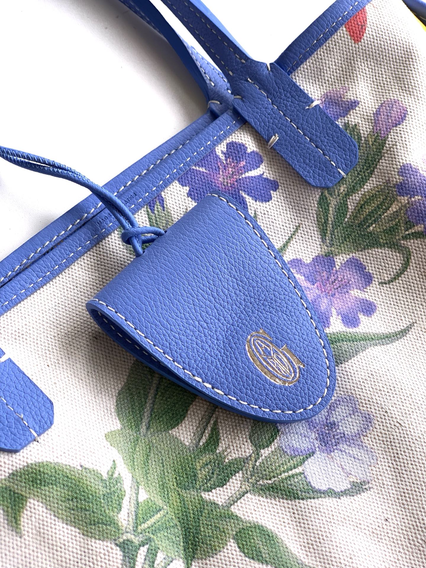 Goyard Goyardine Anjou Sky Blue Mini Bag Palladium Hardware