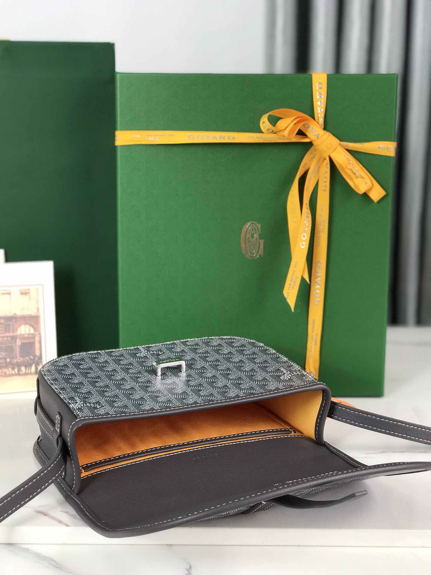 GOYARD Goyardine Belvedere II PM Messenger Bag gray