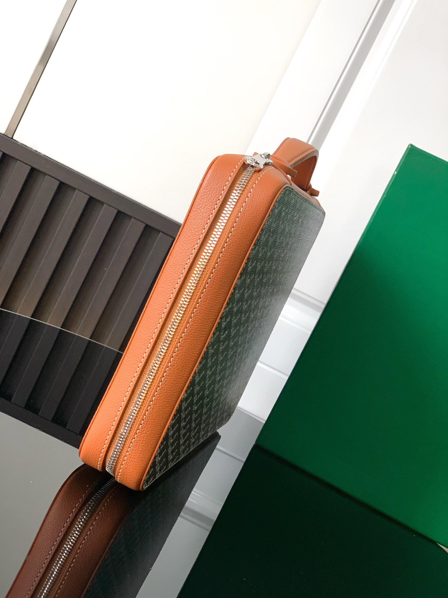 GOYARD Goyardine Universal Companion Portfolio brown