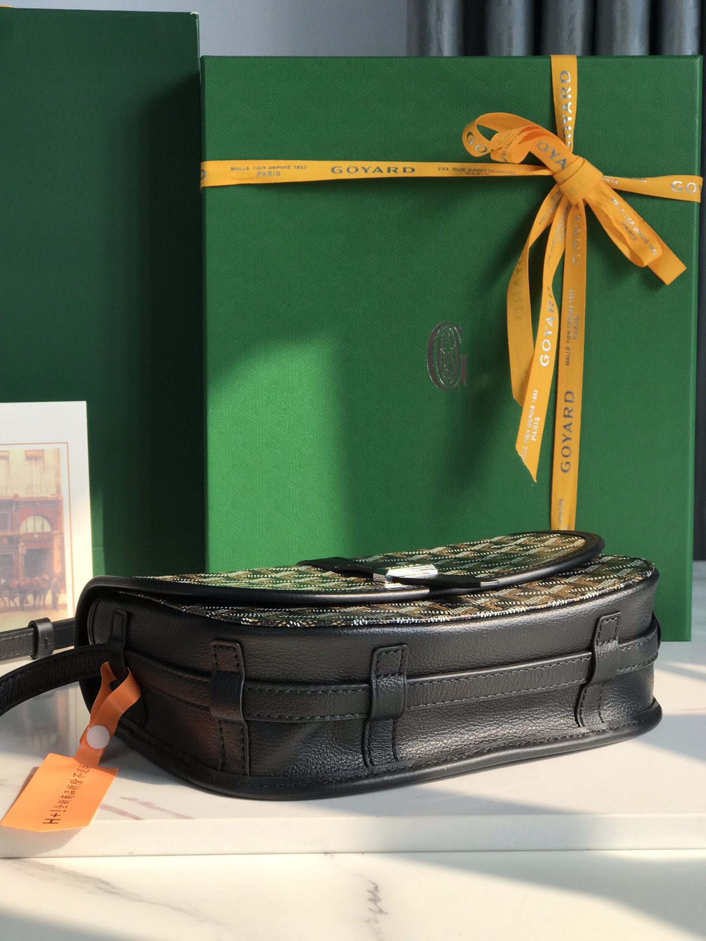 GOYARD Goyardine Belvedere II PM Messenger Bag Black