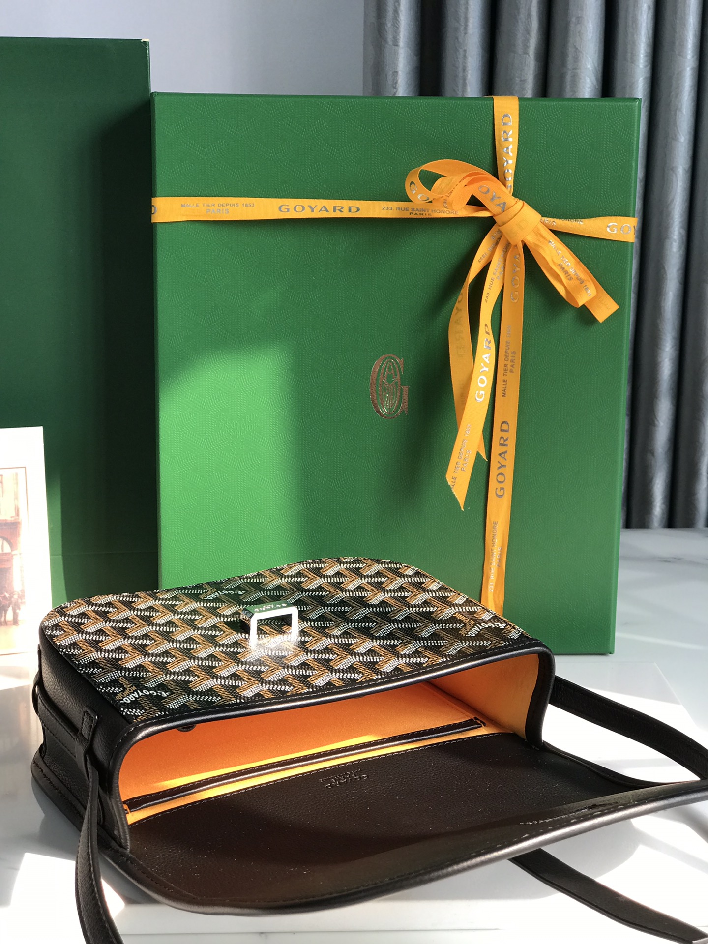 GOYARD Goyardine Belvedere II PM Messenger Bag Black