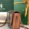 Goyard Black Chevron Coated Canvas & Brown Decize