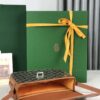 Goyard Black Chevron Coated Canvas & Brown Decize