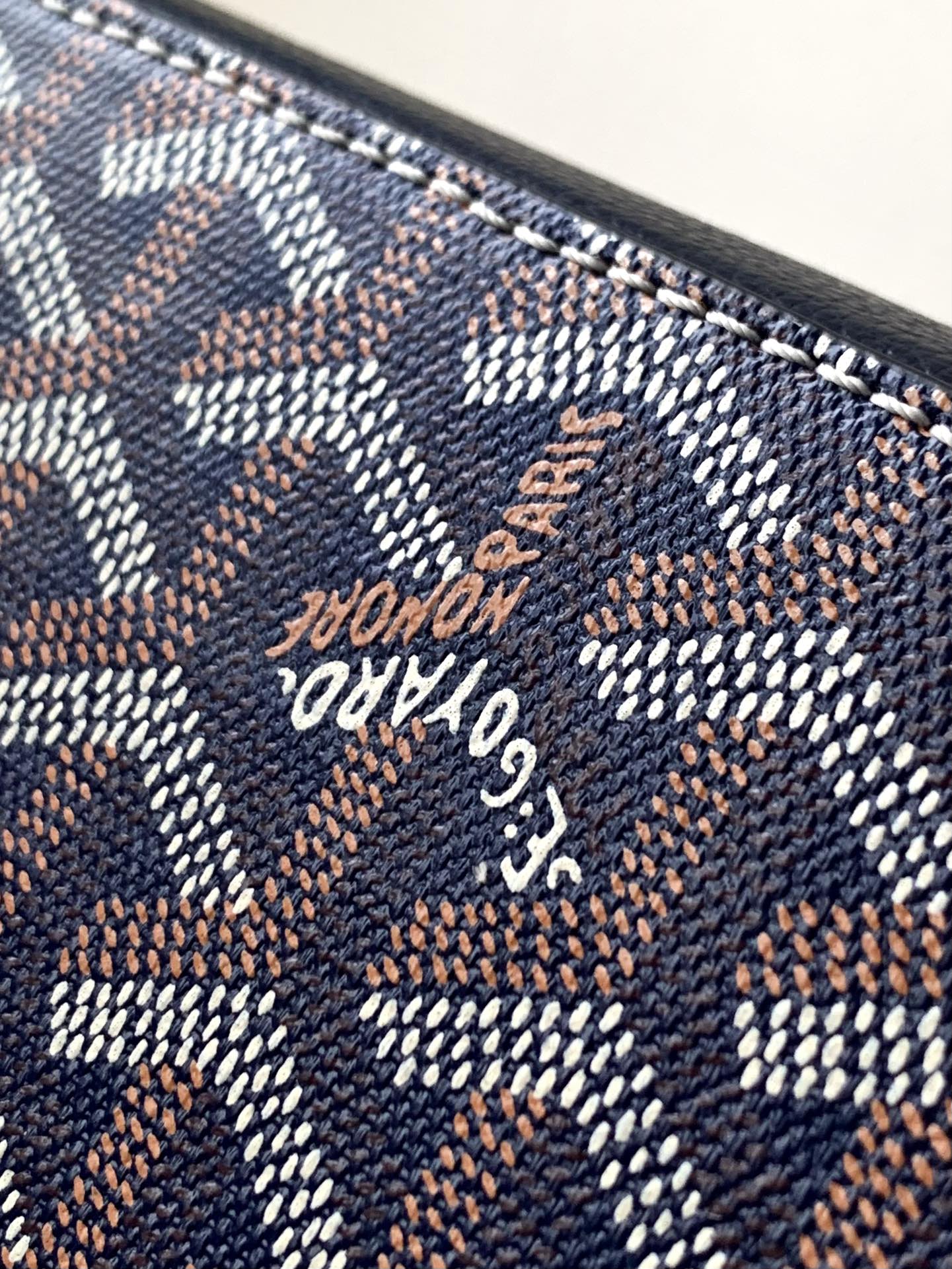 GOYARD Goyardine Universal Companion Portfolio blue navy