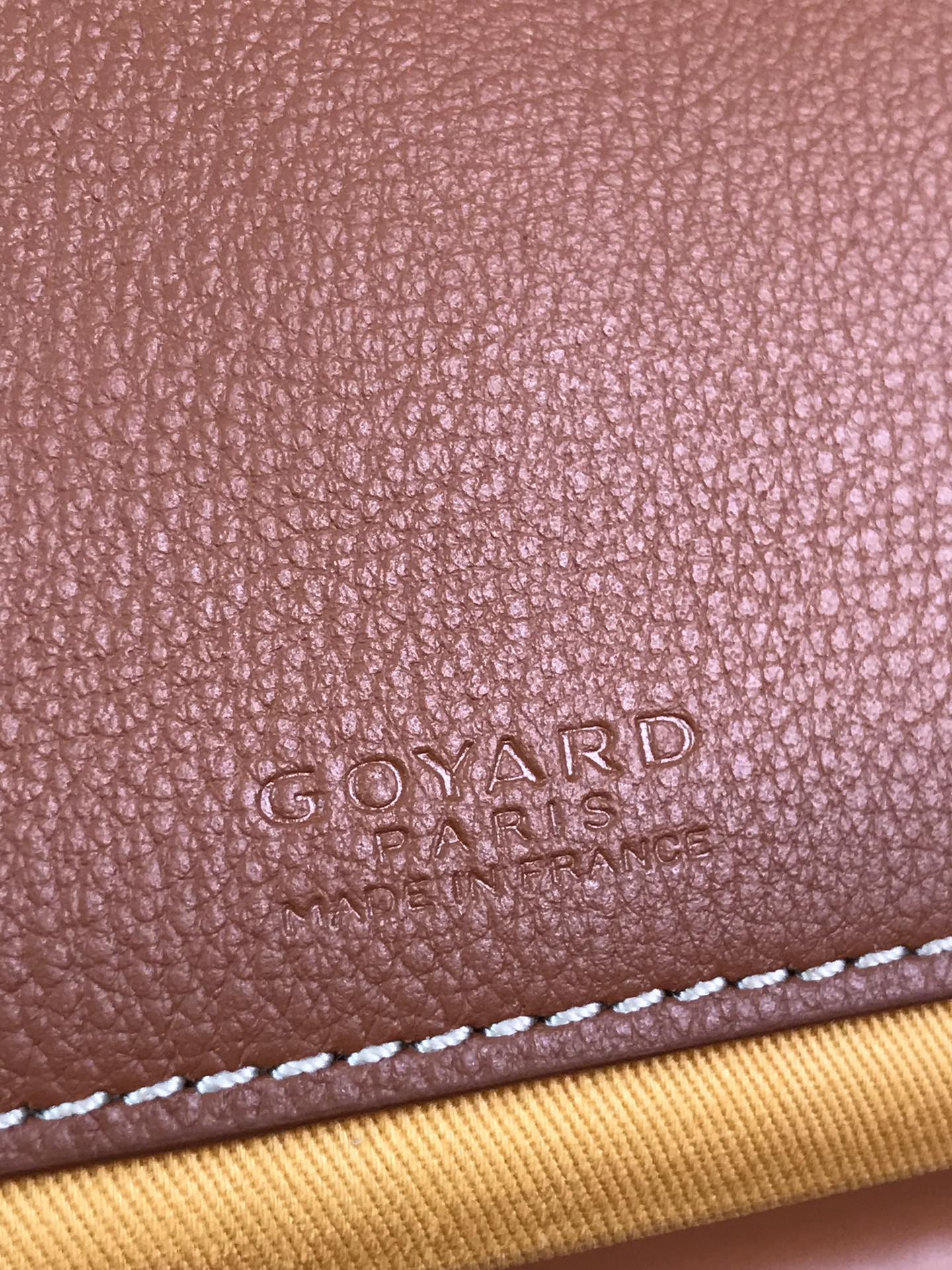 Goyard Black Chevron Coated Canvas & Brown Decize