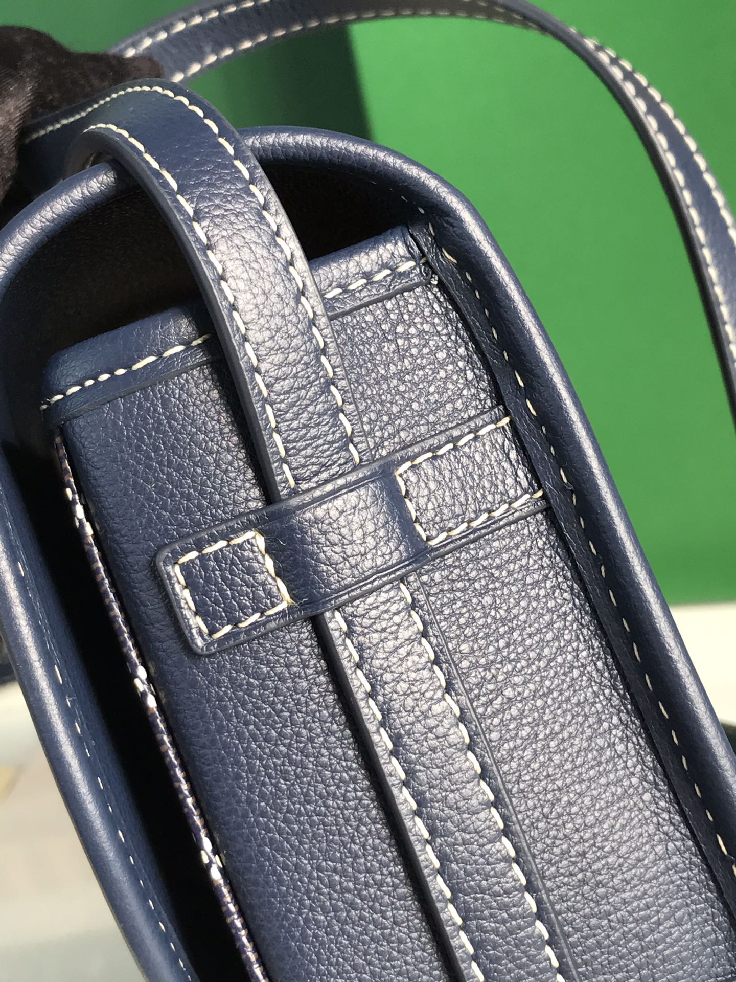 GOYARD Goyardine Belvedere PM Messenger Bag blue navy