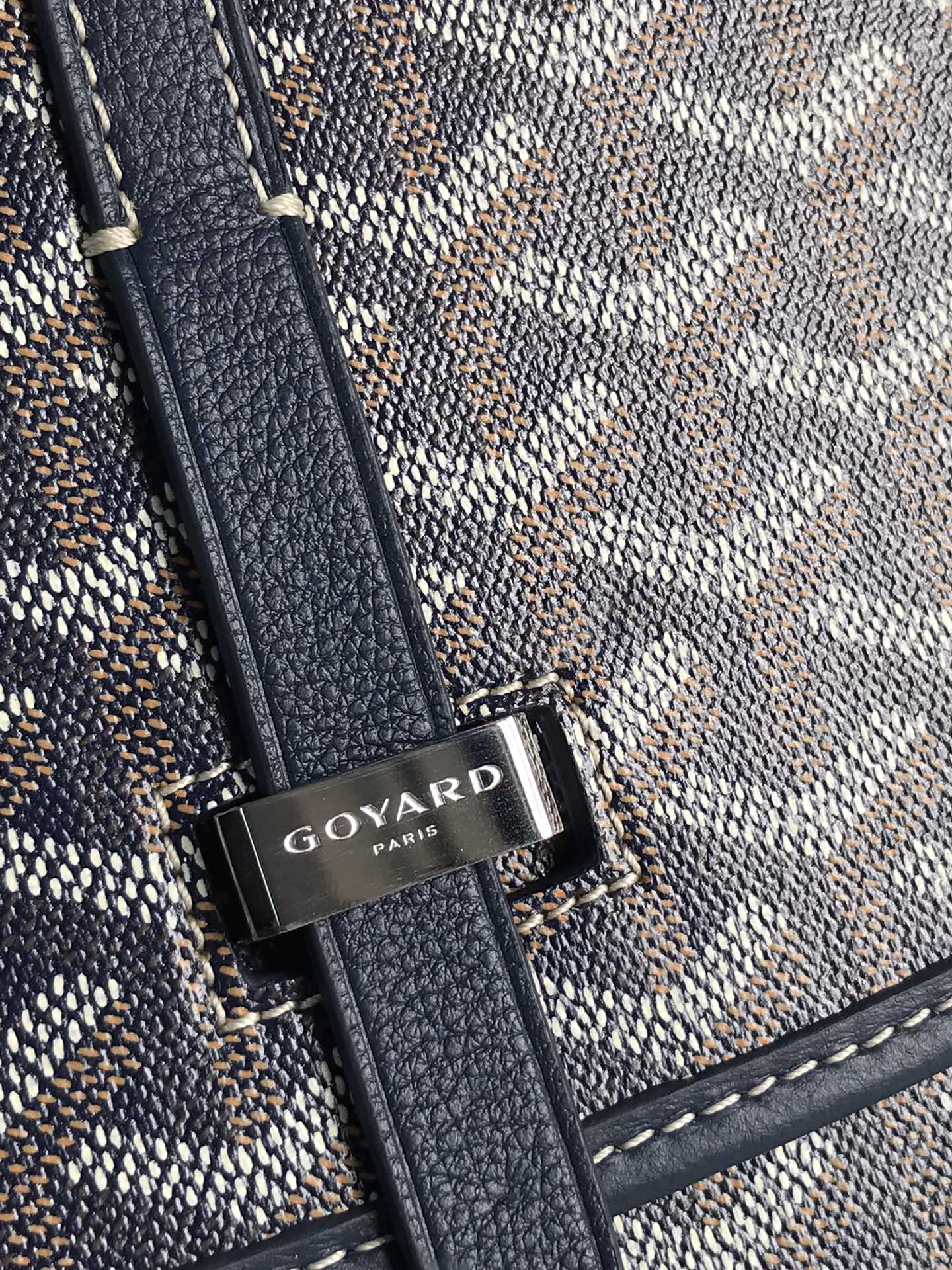 GOYARD Goyardine Belvedere PM Messenger Bag blue navy