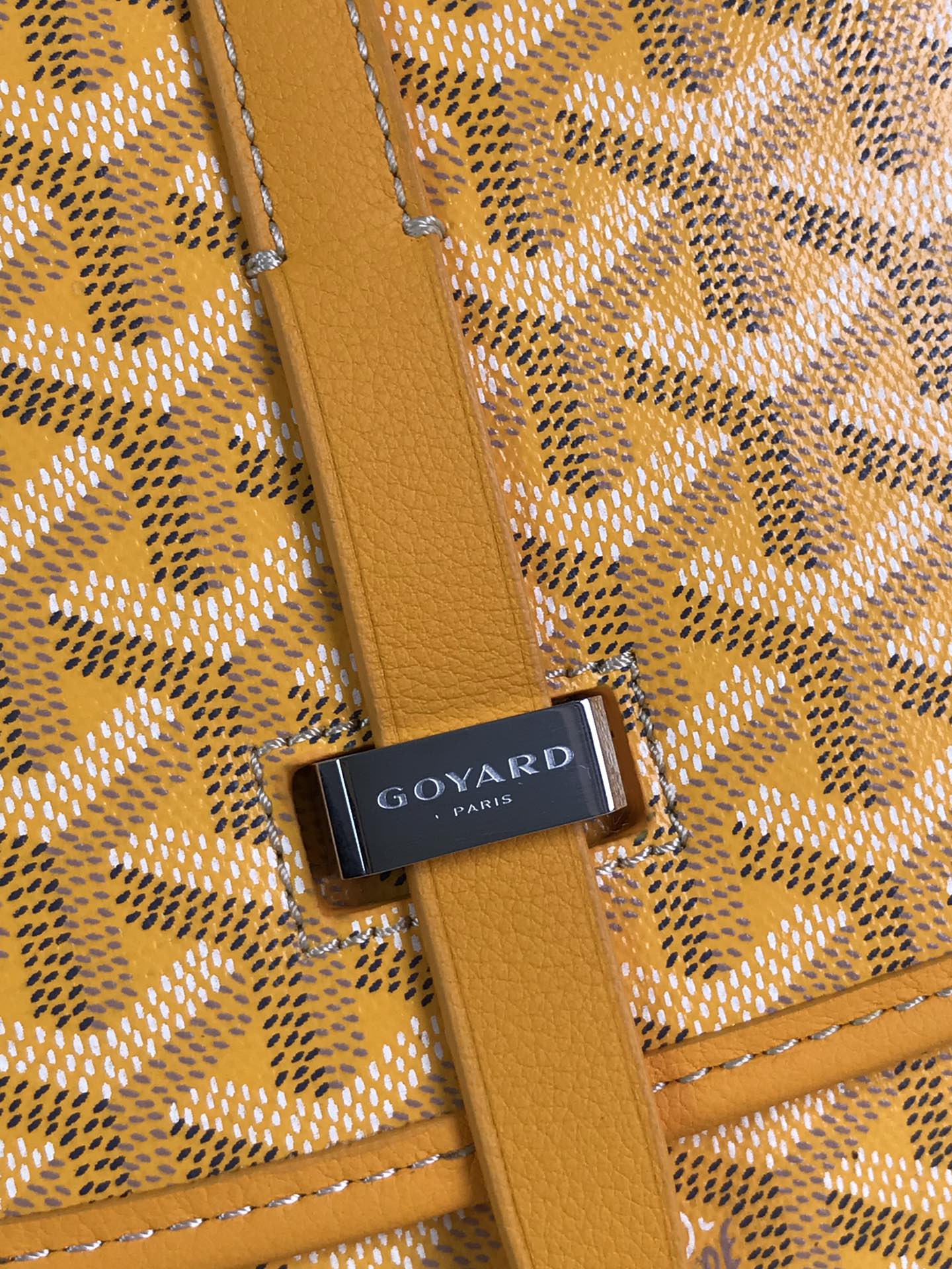 GOYARD Goyardine Belvedere PM Messenger Bag yellow