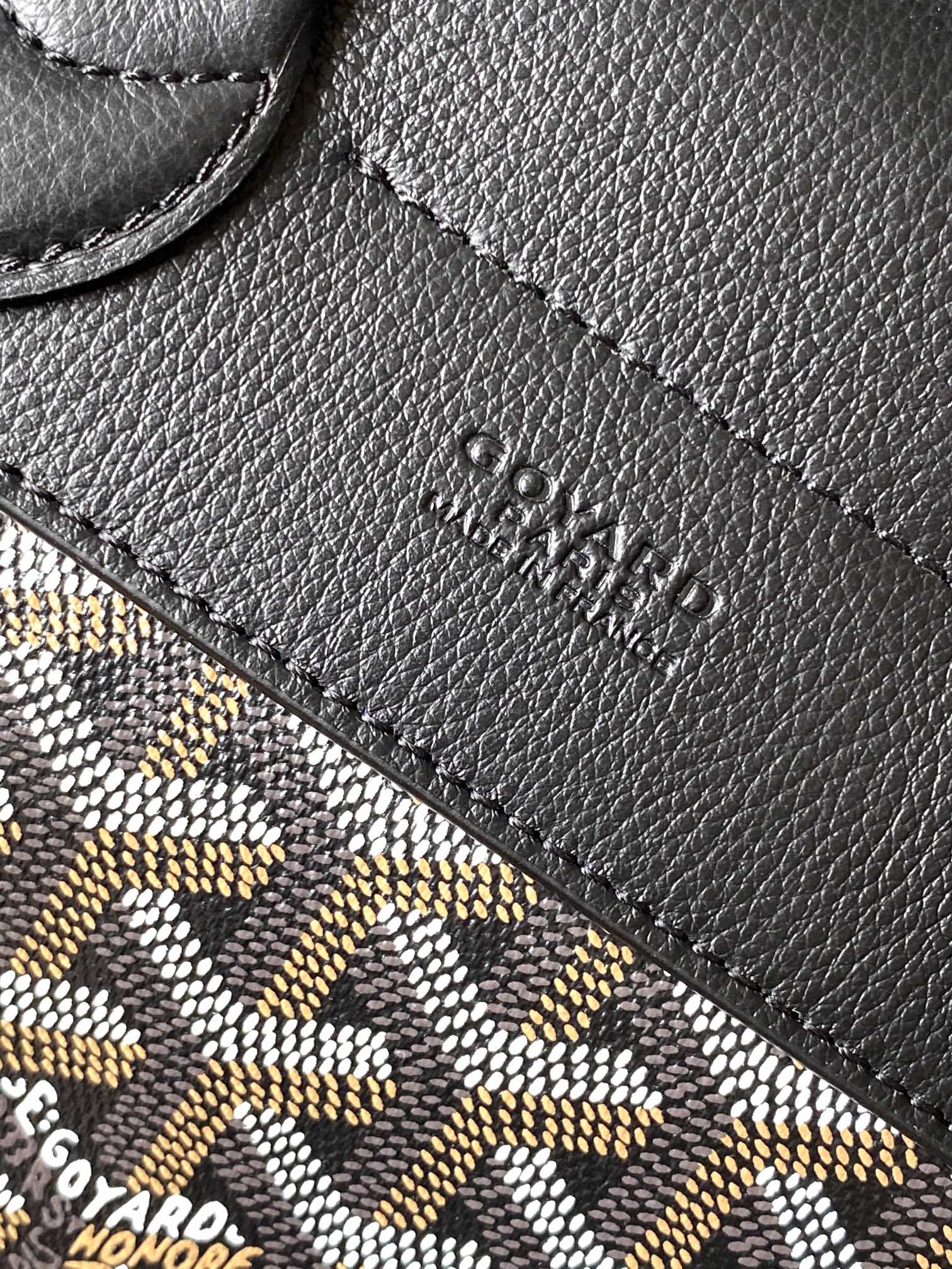 Goyard Alpin Mini 3WAY Leather Backpack Black Cloth