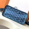 Goyard Pearly Blue Goyardine Canvas And Chevroches