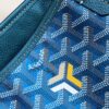 Goyard Pearly Blue Goyardine Canvas And Chevroches