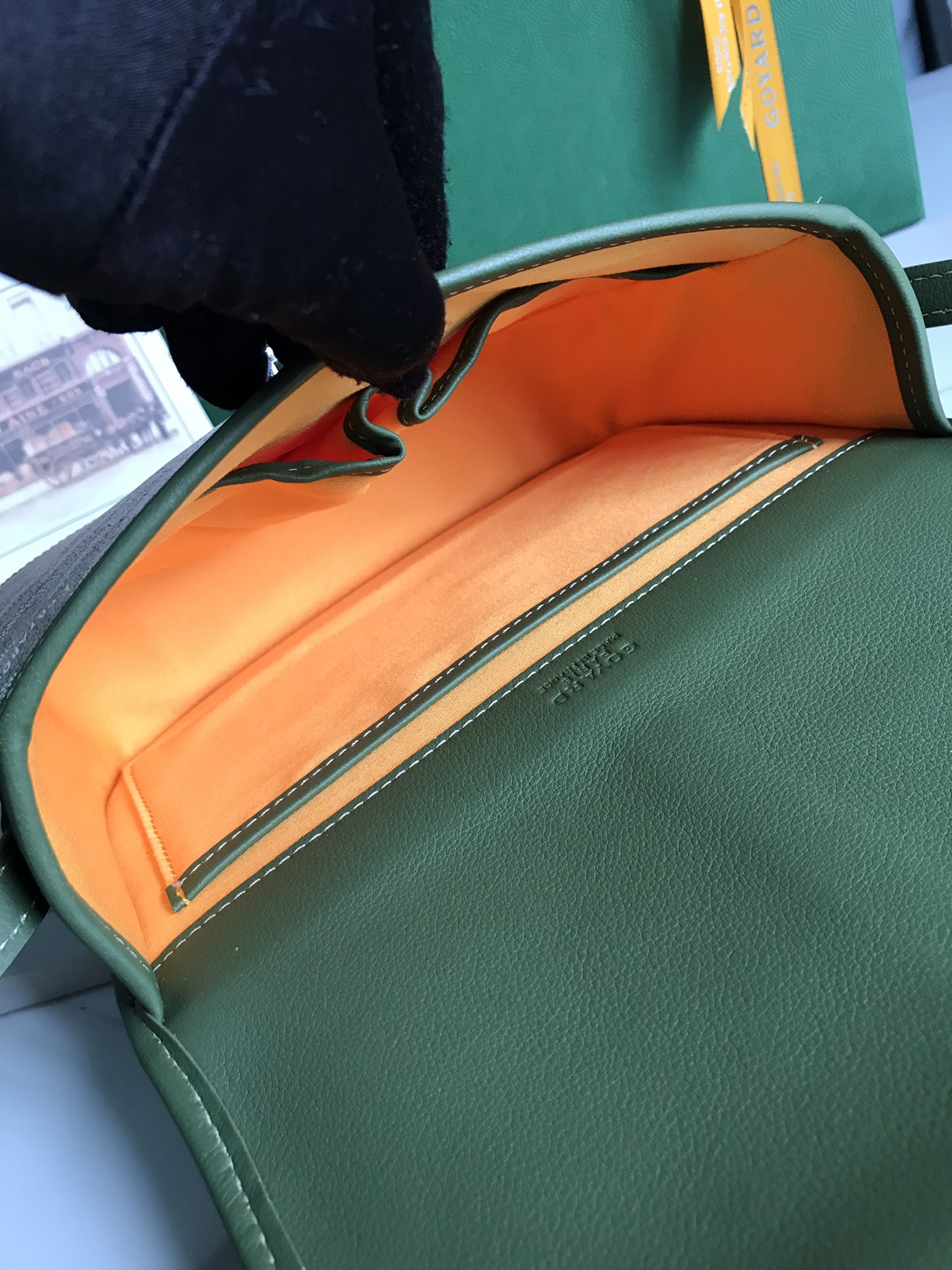 GOYARD Goyardine Belvedere PM Messenger Bag green Kaki