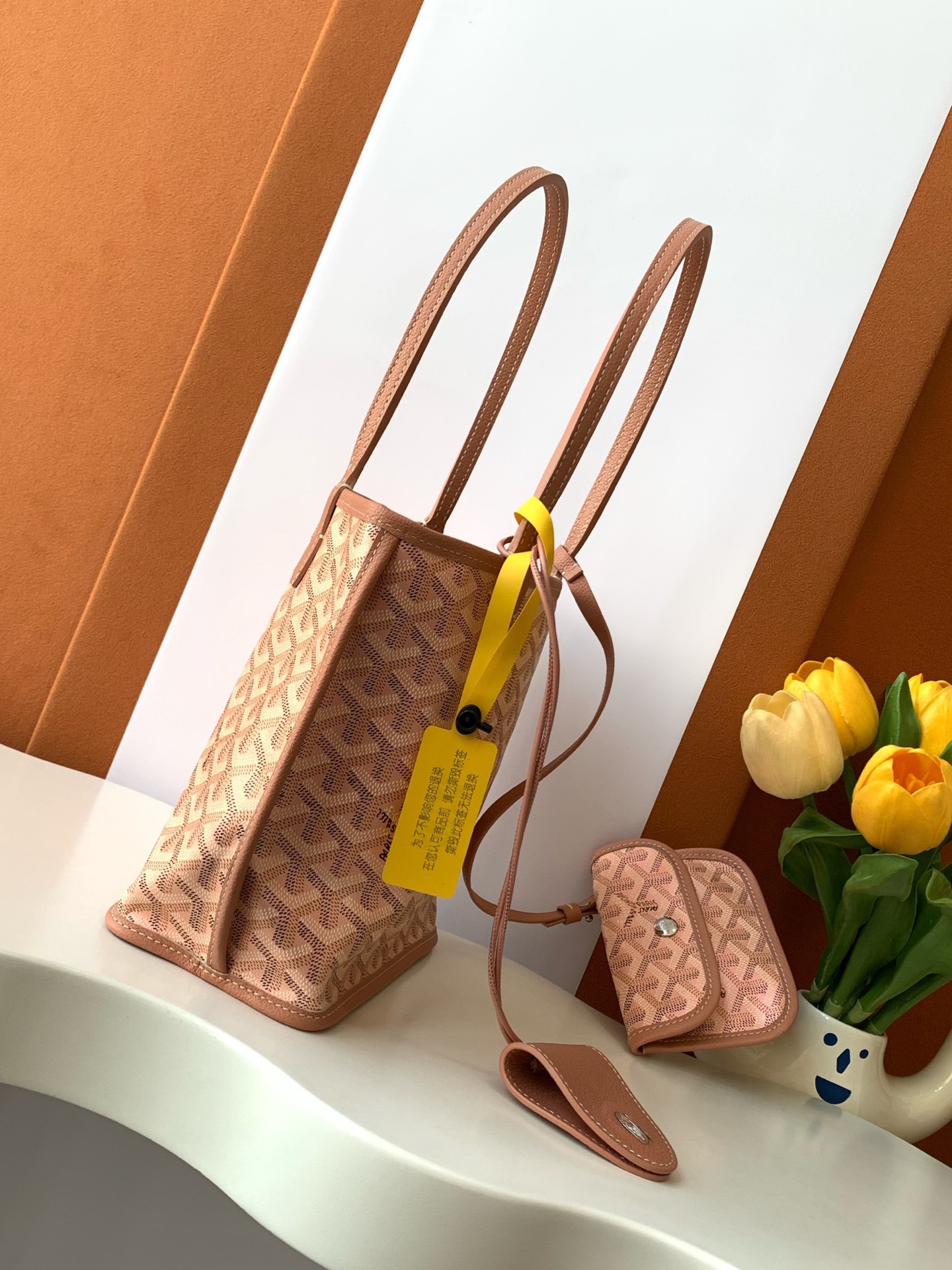 Goyard Tote Bag Ange Mini Pouch f-21489 Salmon Pink