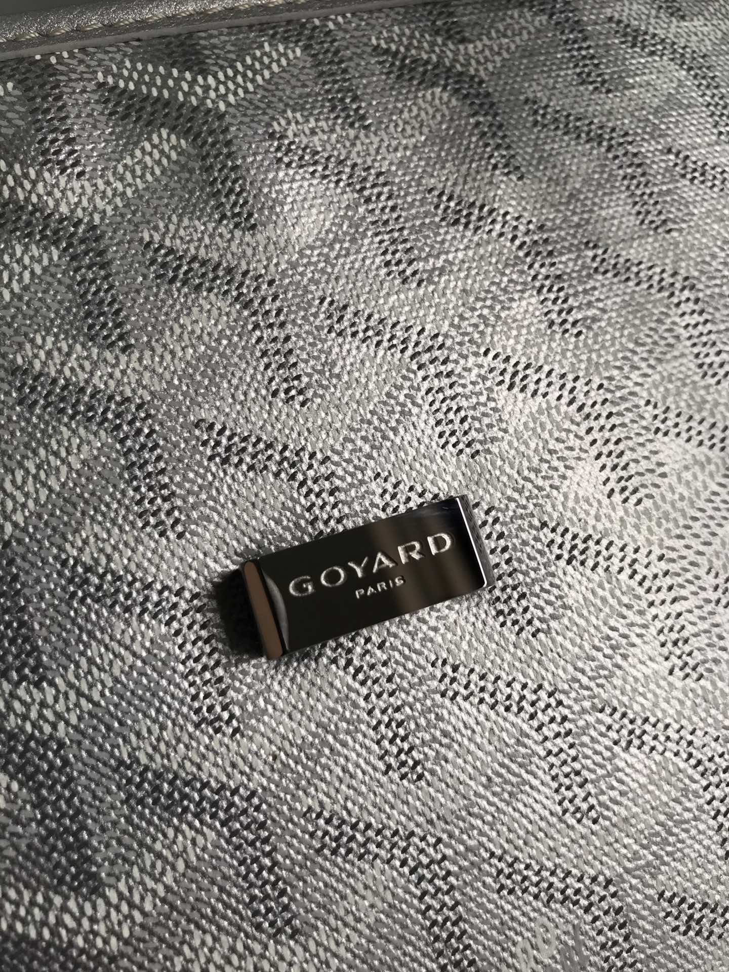 Goyard Grey Goyardine Canvas And Chevroches Calfskin ...