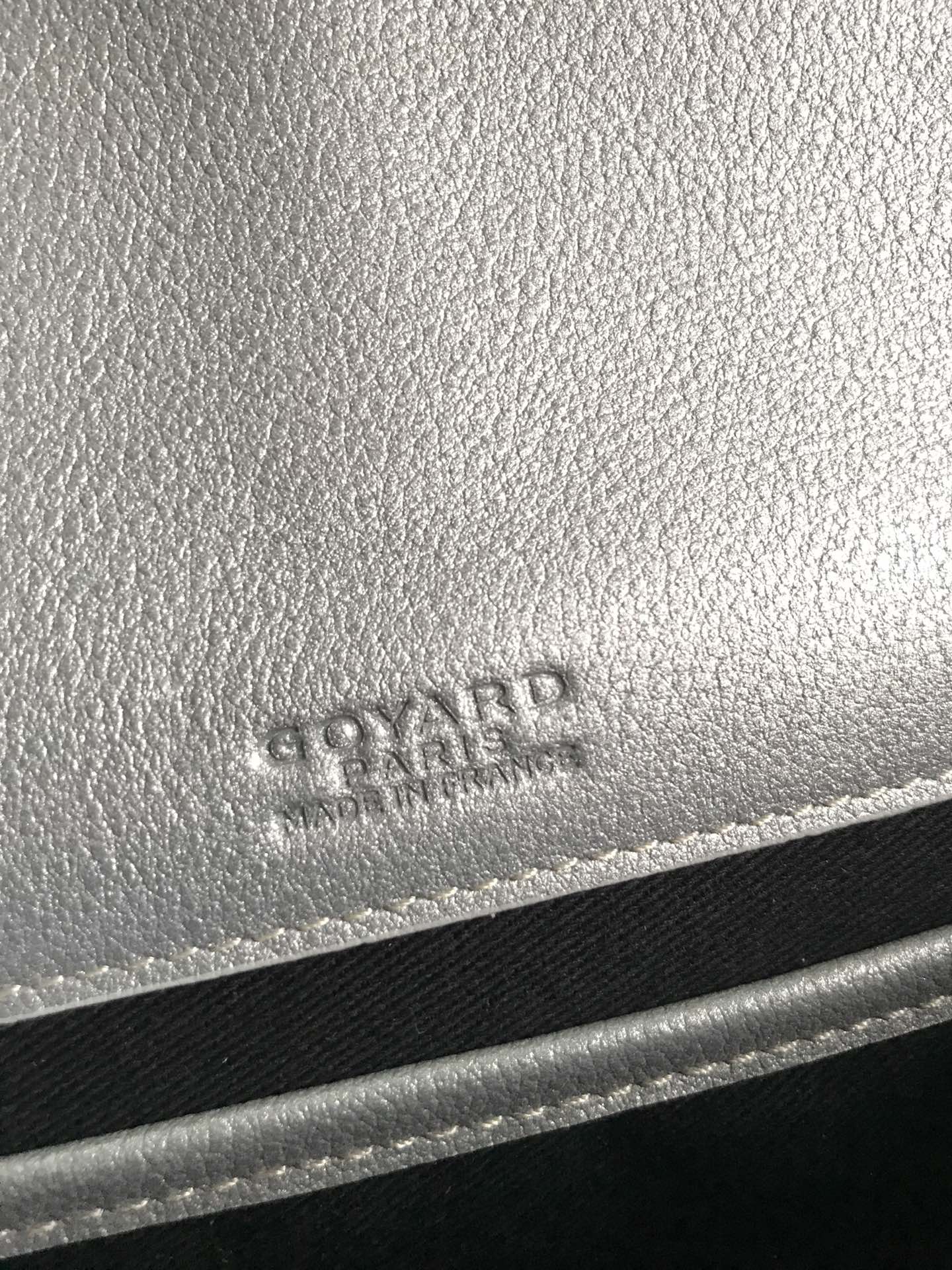 Goyard Grey Goyardine Canvas And Chevroches Calfskin ...