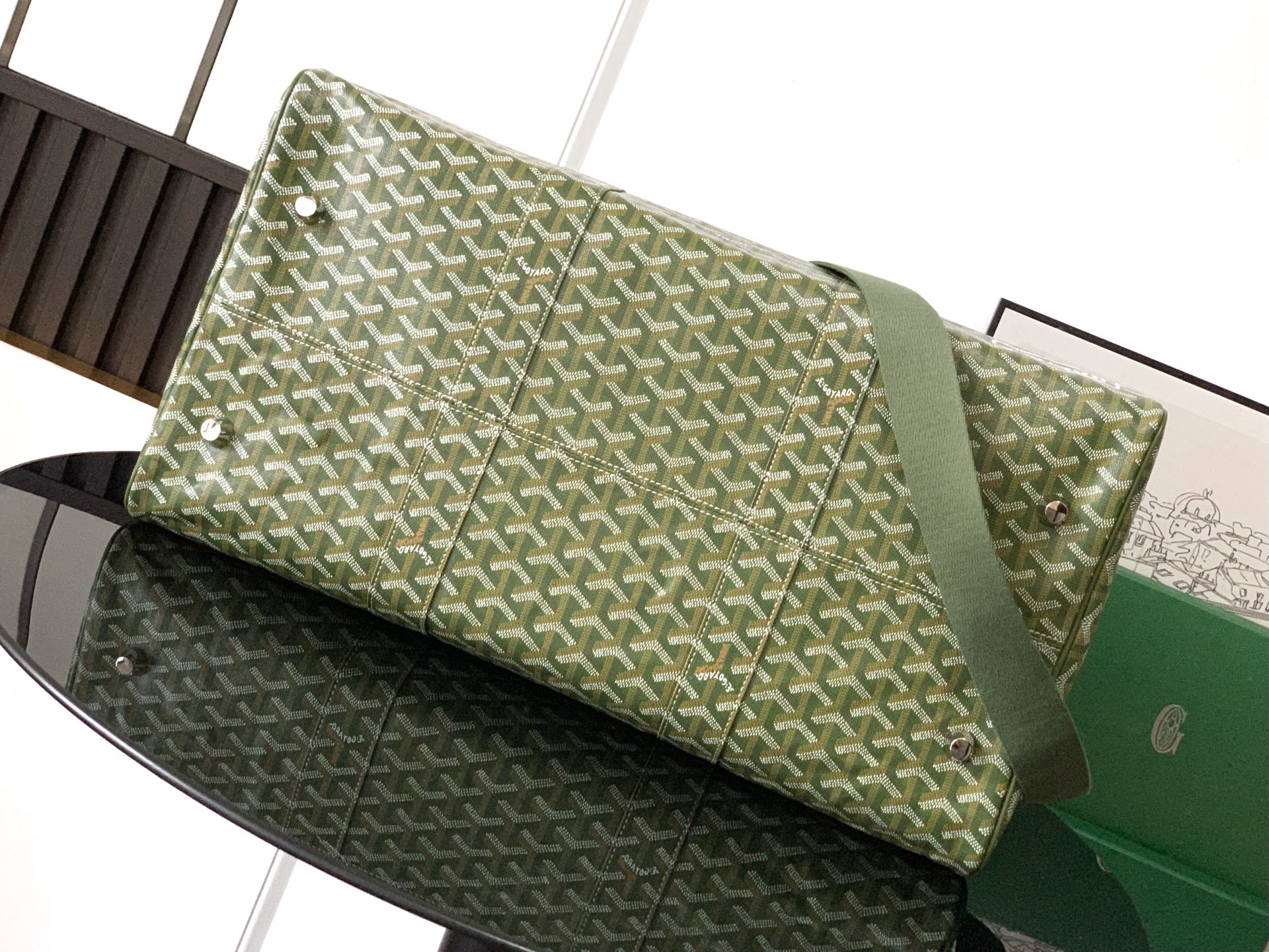 Goyard introduces a new Camo-Green colorway to their ...