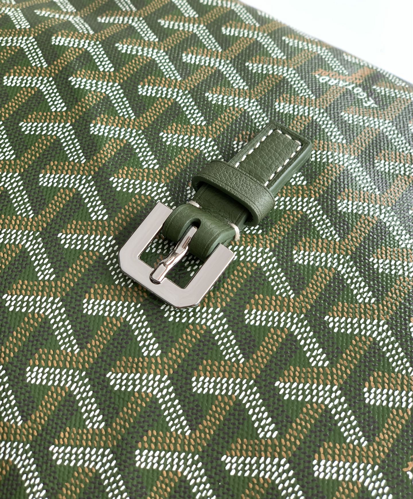 Goyard Capecian MM Shoulder Bag green  Khaki Cloth ref.2218986 -