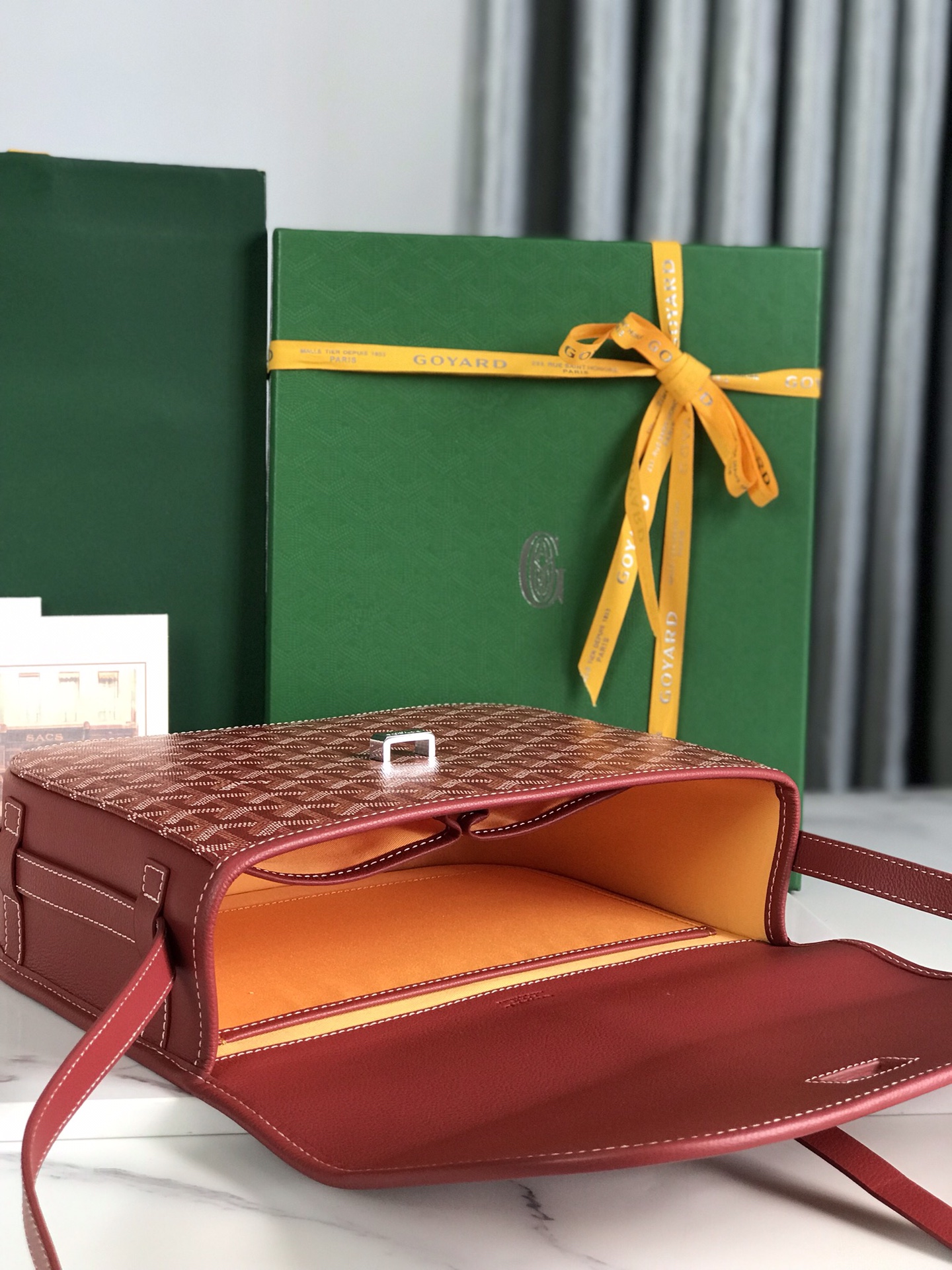 Goyard Belvedere II Messenger Bag Coated Canvas MM Red