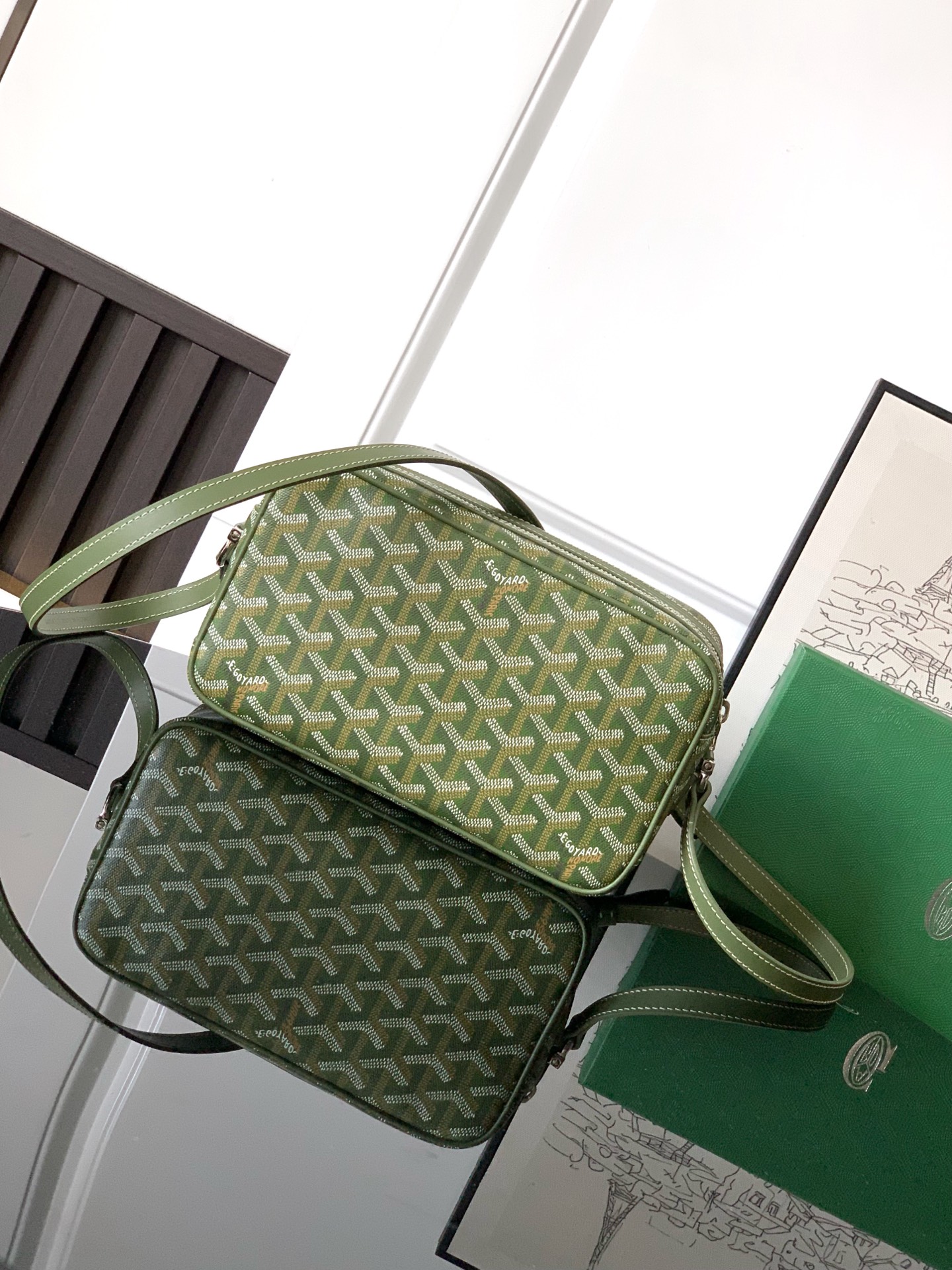 Cap vert crossbody bag Goyard Green in Cotton - 53899218