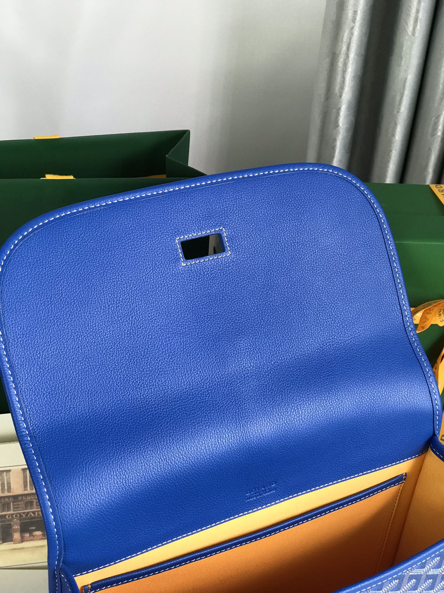 GOYARD Goyardine Belvedere II MM Messenger Bag Sky Blue