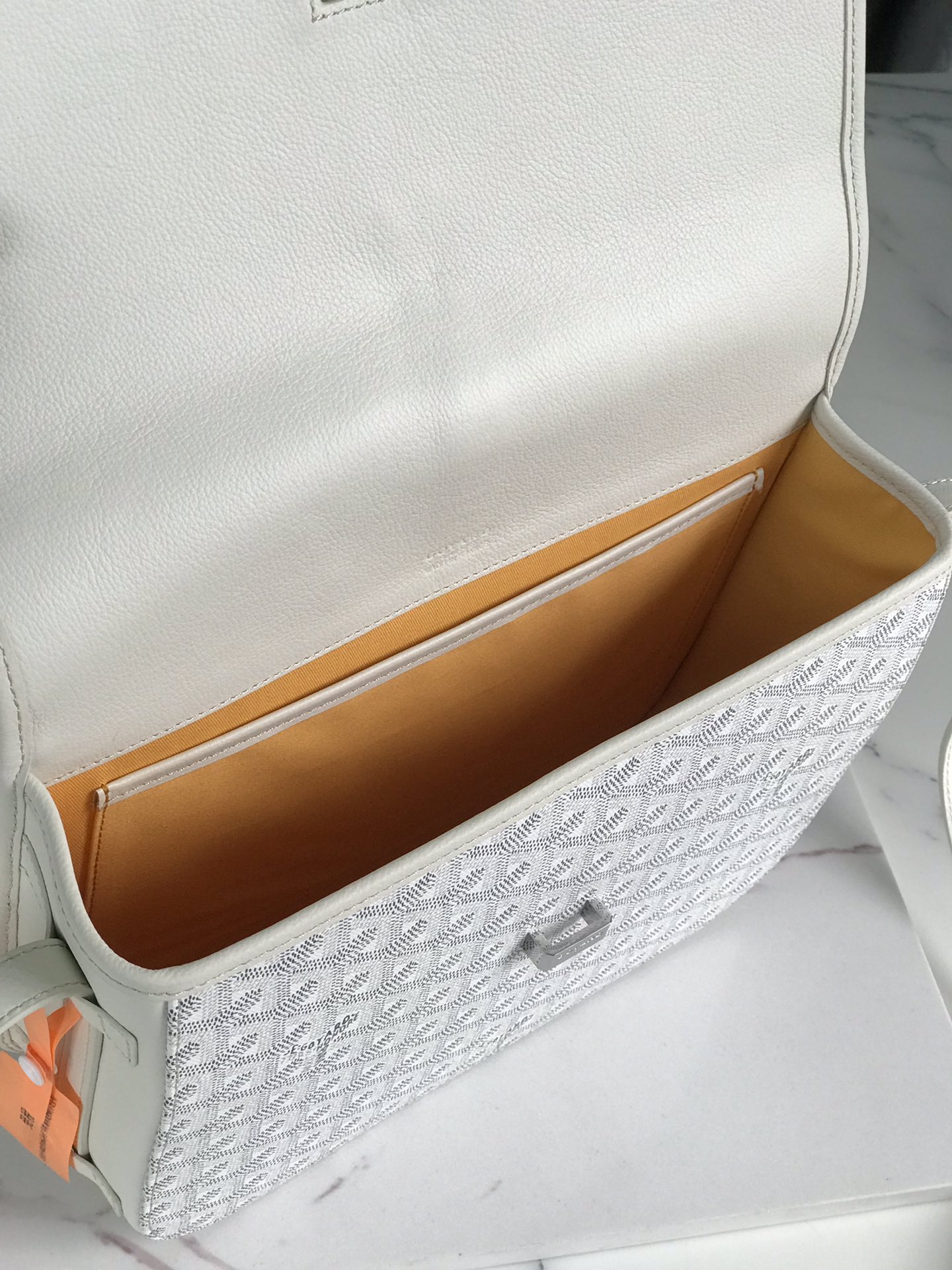 GOYARD Goyardine Belvedere II PM Messenger Bag White