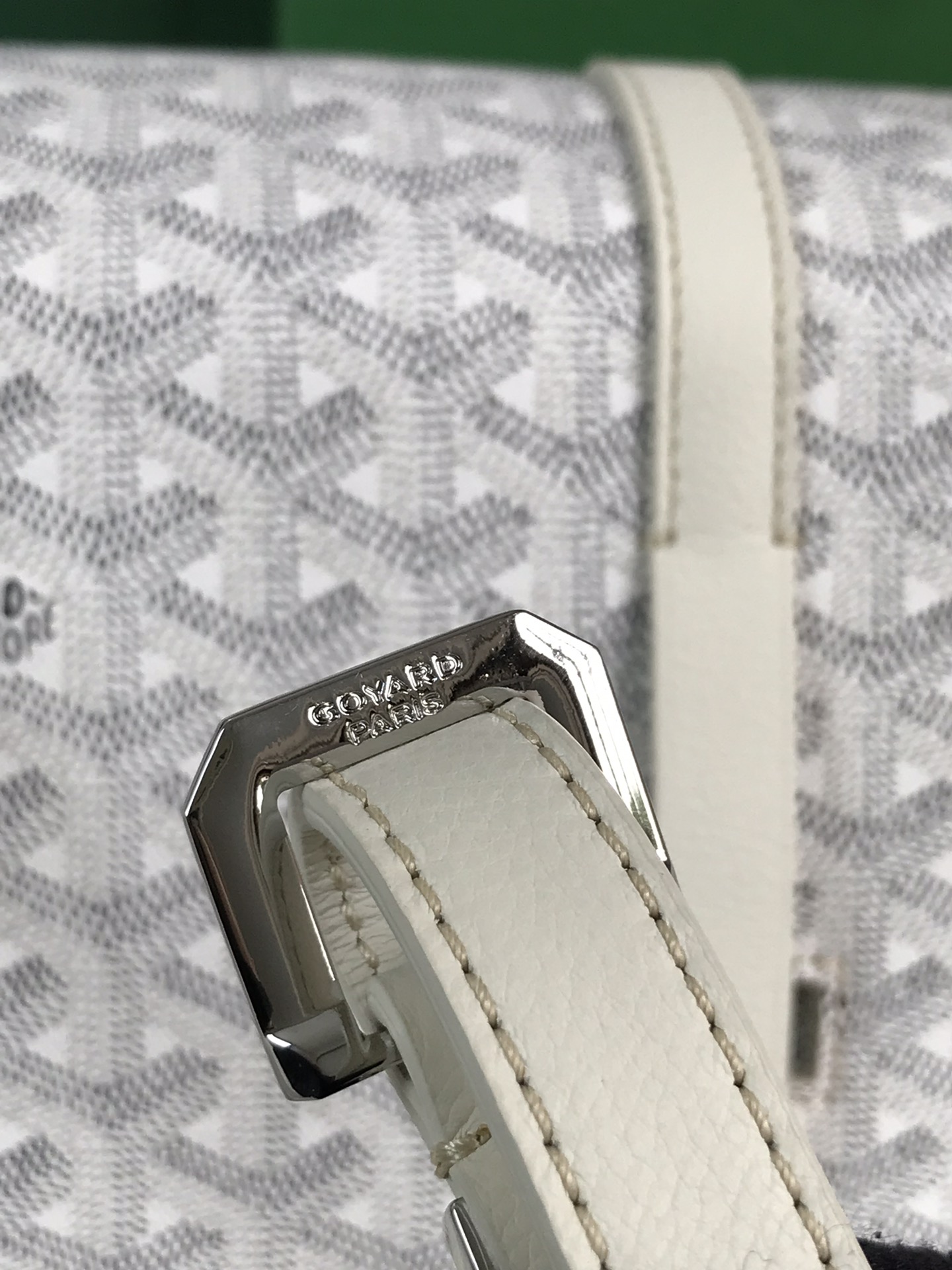 GOYARD Goyardine Belvedere II PM Messenger Bag White