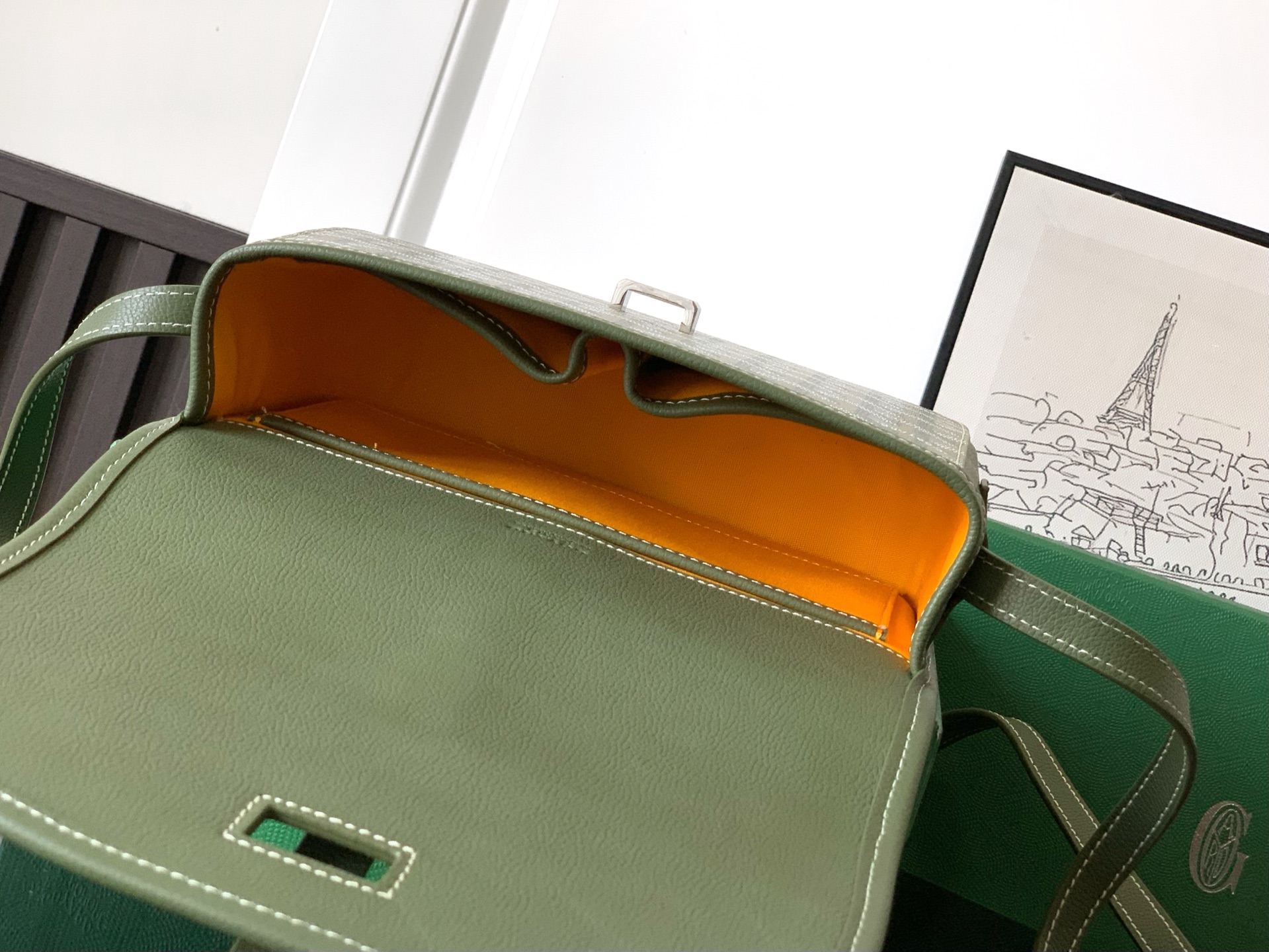 Goyard Khaki Goyard Belvedere Bag green PM Khaki Palladium Hardware Limited Edition