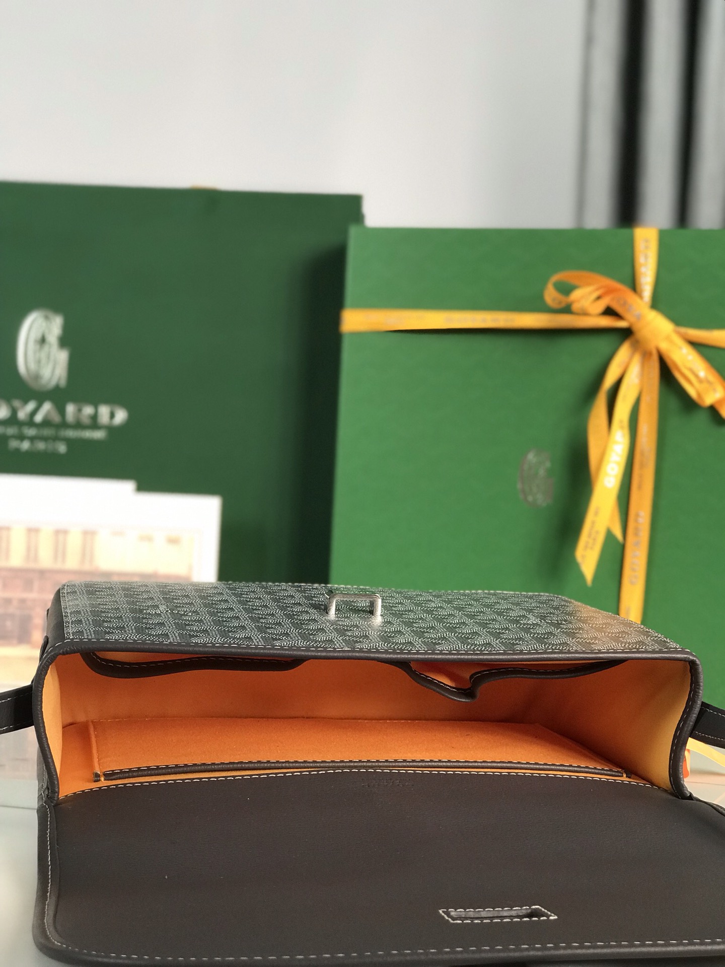 Goyard Belvedere II Messenger Bag Coated Canvas MM Gray
