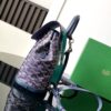 GOYARD Goyardine Calfskin Mini Alpin Backpack navy