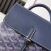 GOYARD Goyardine Calfskin Mini Alpin Backpack navy