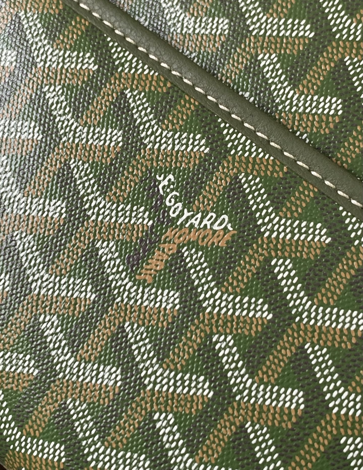 GOYARD Goyardine Jouvence Toiletry Pouch MM Green