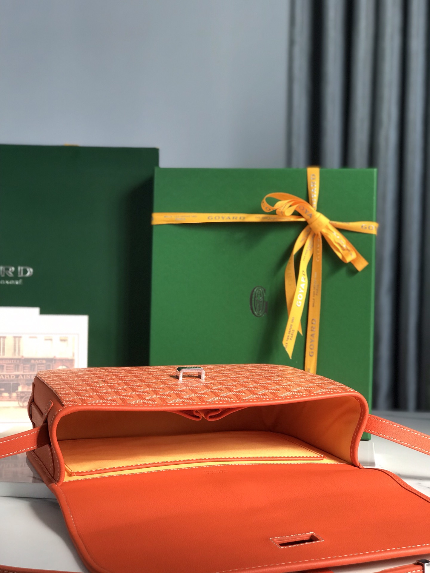 GOYARD Goyardine Belvedere II PM Messenger Bag Orange