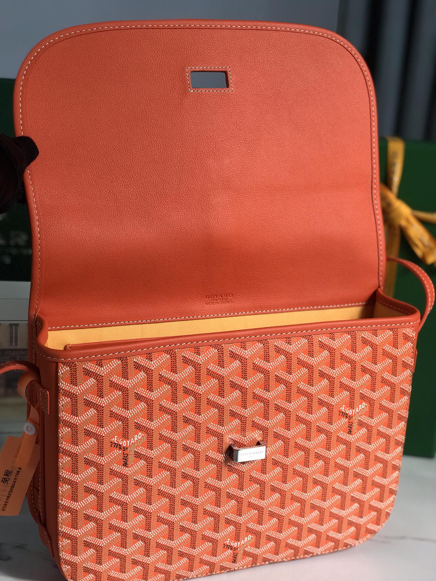 GOYARD Goyardine Belvedere II PM Messenger Bag Orange